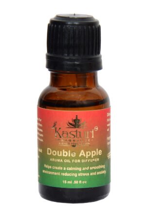 Kasturi Fragrance, Diffuser Essential Oil 15 ml, Double Apple, Premium Fragrance