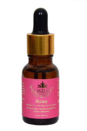 Kasturi Fragrance , Bath Essential Oil 15 ml, Rose , Premium Water Soluble Fragrance