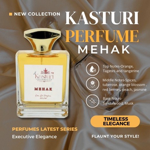 Mehak Perfume for Men Women | Long Lasting Smell – 100ML | All Day Fresh Scent Perfume | Premium Luxury Fragrance| Eau De Parfum