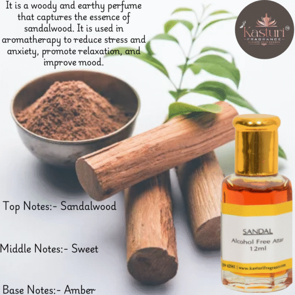 Sandal, Active Premium Long Lasting Attar